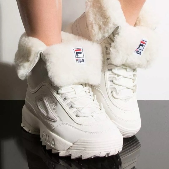 Fila Disruptor Shearling Fold Over Boot #Cybermondaysale - Picture 3 of 10